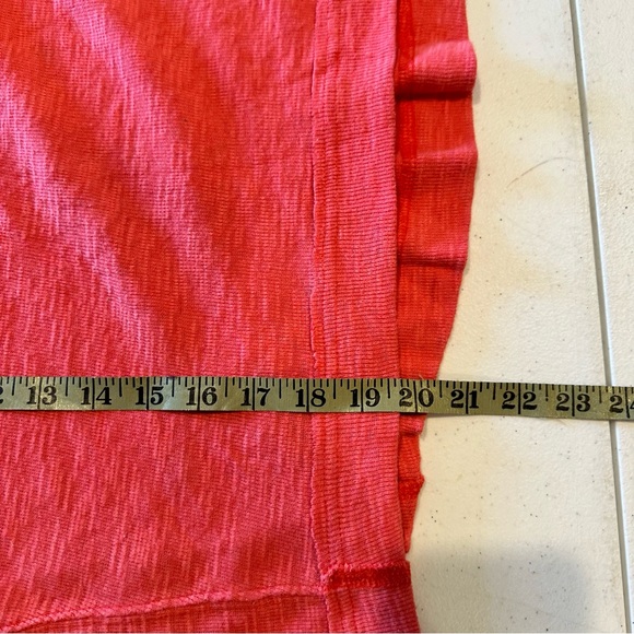 We the Free People Coral Textured Artsy Top Batwing Sleeve Size XS button boho - Picture 7 of 8